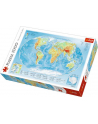 Puzzle 1000el - Mapa fizyczna świata 10463 TREFL - nr 1