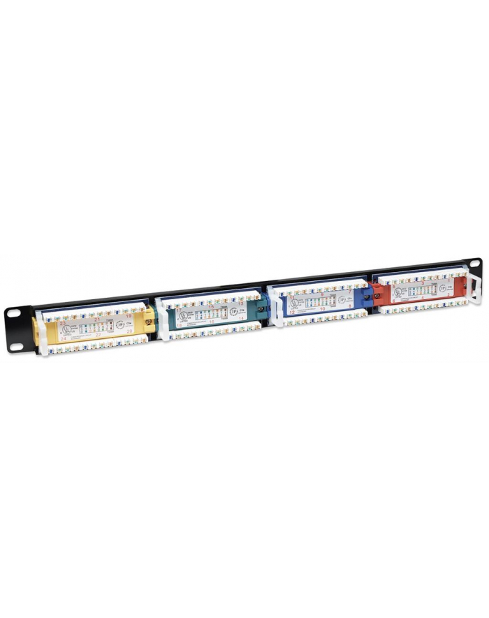 intellinet Patch panel UTP Cat5e 24-porty RJ45 19cali 1U z kolorowymi modułami główny