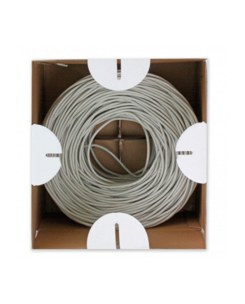 techly Kabel instalacyjny skrętka U/UTP Cat5e 4x2 linka 100% miedź 305m szary