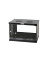 techly Szafka wisząca ECO 19cali 6U/450mm szklane drzwi zmontowana czarna - nr 24