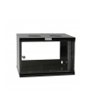 techly Szafka wisząca ECO 19cali 6U/450mm szklane drzwi zmontowana czarna - nr 26