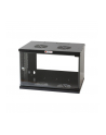 techly Szafka wisząca ECO 19cali 6U/450mm szklane drzwi zmontowana czarna - nr 30