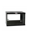 techly Szafka wisząca ECO 19cali 6U/450mm szklane drzwi zmontowana czarna - nr 32