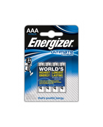 energizer Bateria Ultimate Lithium Litowa AAA L92 4 szt. blister