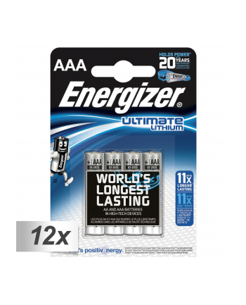 energizer Bateria Ultimate Lithium Litowa AAA L92 4 szt. blister