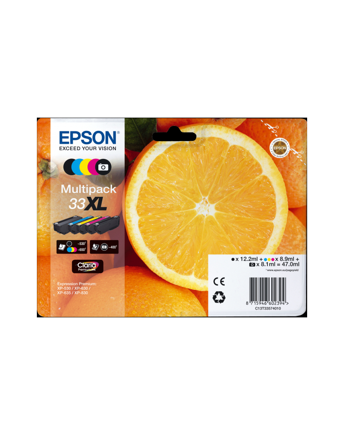 Oranges Premium Multipack Epson 4-colour Claria  33XL główny