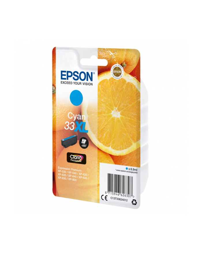 Tusz Epson T3362 Cyan 33XL | 8,9 ml | XP-530/540/630/635/640/645/830/900 główny