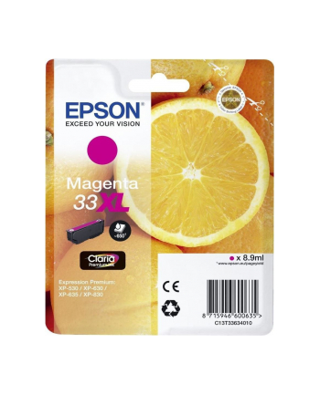 Tusz Epson T3362 Magenta 33XL | 8,9 ml | XP-530/540/630/635/640/645/830/900