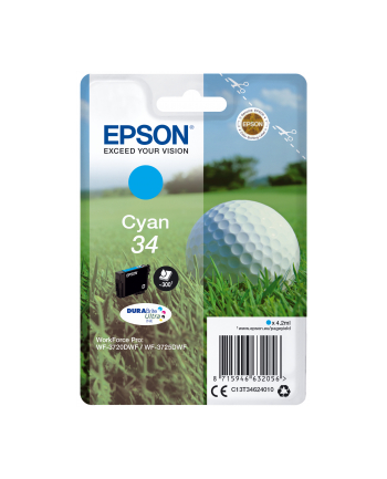Golf ball Singlepack Epson Cyan 34 DURABrite Ultra | 4,2 ml