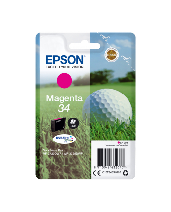 Golf ball Singlepack Epson Magenta 34 DURABrite Ultra | 4,2 ml