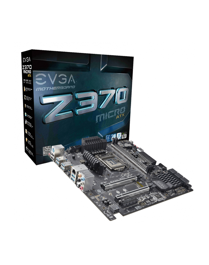 EVGA Z370 Micro ATX,Z370, SATA 6Gb/s, USB 3.0, mATX, DDR4 główny