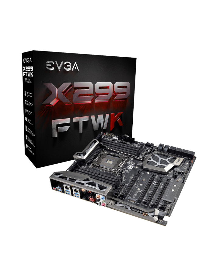 EVGA X299 FTW K, X299, SATA 6Gb/s, USB 3.0, mATX, DDR4 główny