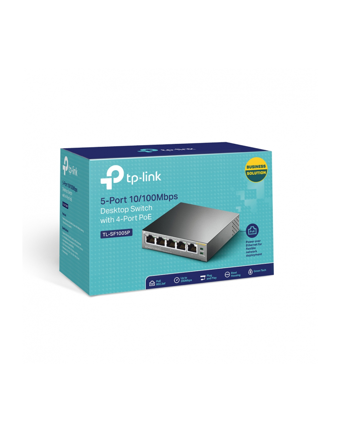 TP-Link TL-SF1005P 5-Port 10/100Mbpst Desktop Switch with 4-Port PoE główny