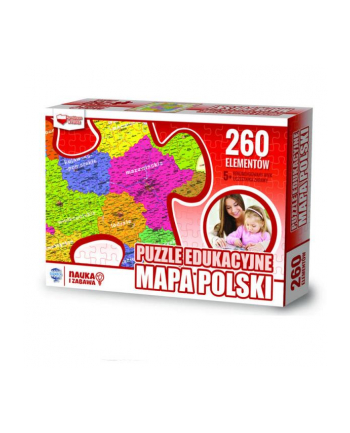 Puzzle 260el Mapa Polski edukacyjne ZACHEM 6944
