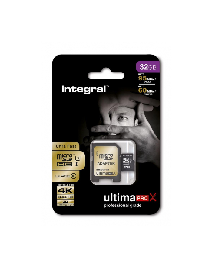 Integral UltimaProX Gold microSDHC/XC 32GB Read/Write (95/90MB/s) główny