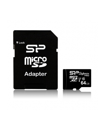 Silicon Power Karta Pami臋ci Micro SDXC 64GB Class 3 Elite UHS-1 U3 +Adapter