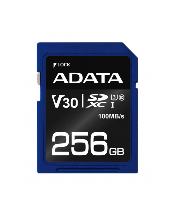 ADATA karta pamięci Premier Pro SDXC UHS-I U3 Class 10 256GB (R95/W60) retail