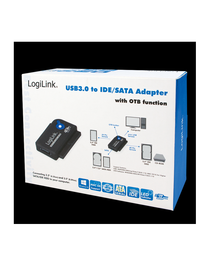 LOGILINK - USB 3.0 to IDE & SATA Adapter with OTB główny