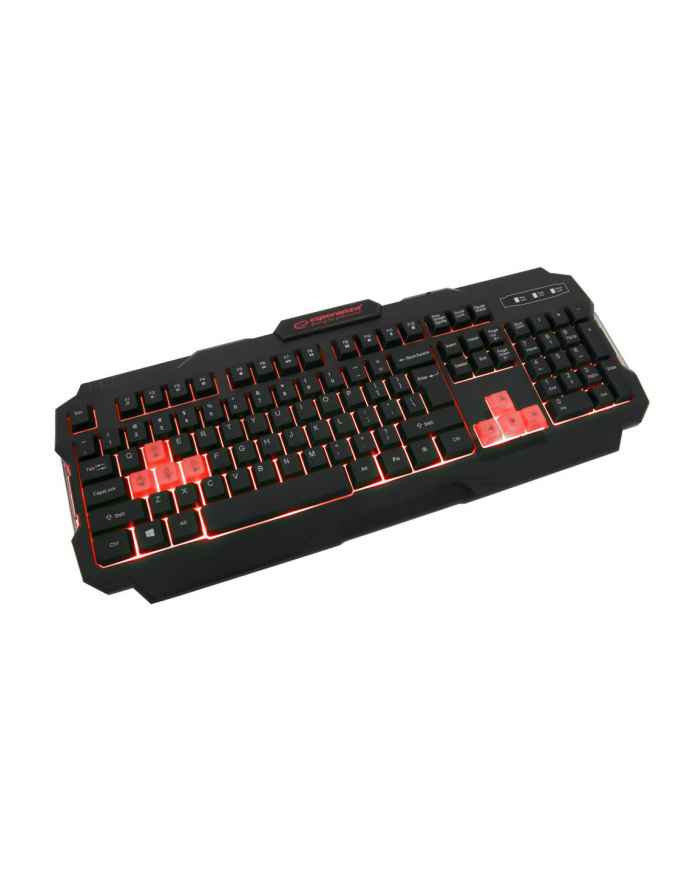 EGK202R ESPERANZA SHADOW - Klawiatura GAMING PODŚWIETLANA USB - CZARNO-CZERWONA główny