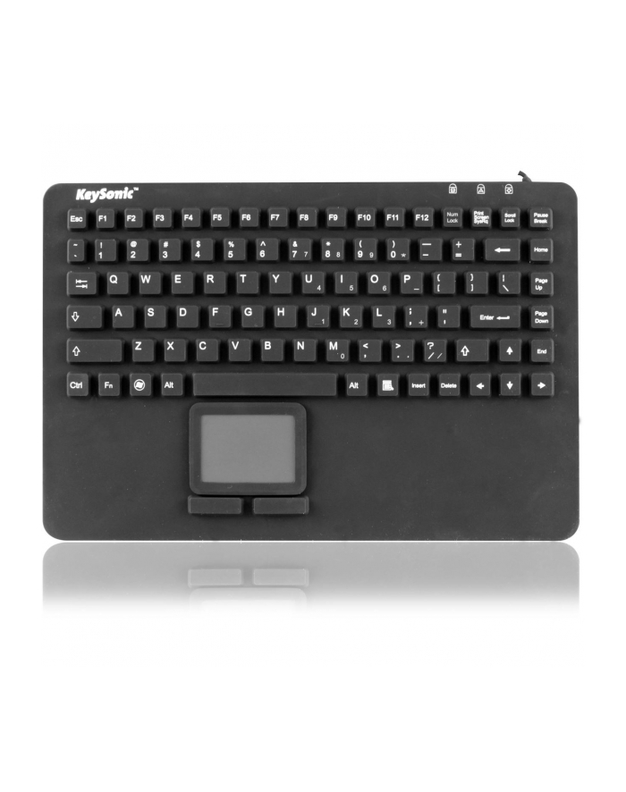 RaidSonic IcyBox KeySonic mini klawiatura wodoodporna, touchpad, przemysłowa IP68, Czarna główny