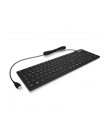 RaidSonic IcyBox KeySonic klawiatura wodoodporna, USB 2.0, przemysłowa IP68, Czarna