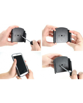 brodit Uchwyt regulowany do smartfonów w futerale lub obudowie o wymiarach: 75-89 mm (szer.), 6-10 mm (grubość)