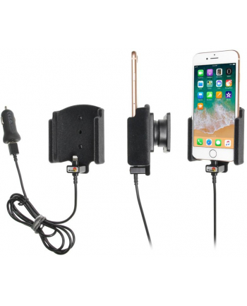 brodit Uchwyt do Apple iPhone 8 z wbudowanym kablem USB oraz ładowarką samochodową
