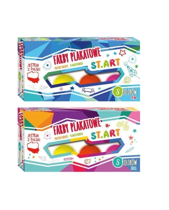Farby plakatowe 8kol. 20ml ST.ART MAJEWSKI