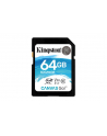 kingston SD  64GB Canvas Go 90/45MB/s CL10 U3 V30 - nr 27