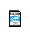 kingston SD  64GB Canvas Go 90/45MB/s CL10 U3 V30 - nr 7