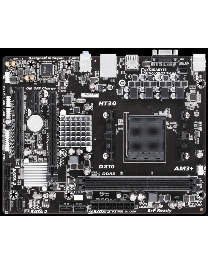 gigabyte Płyta główna GA-78LMT-S2 R2 AM 3+ AMD760G 2DDR3 RAID uATX główny