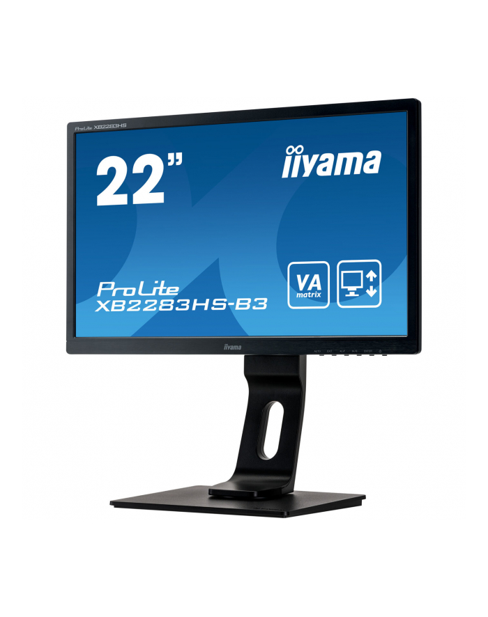 Monitor 22'' IIYAMA XB2283HS VA PIVOT FHD 1920x1080 DP HDMI VGA LS główny