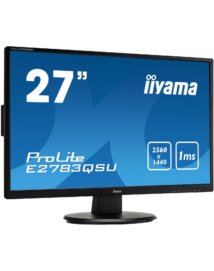 Monitor 27'' IIYAMA E2783QSU 1ms WQHD 2560x1440 USB DP HDMI DVI LS główny