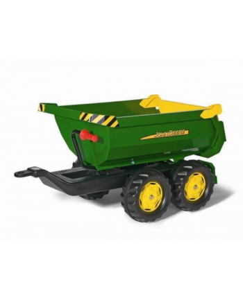 Przyczepa Halfpipe John Deer Wywrotka zielona 122165 Rolly Toys
