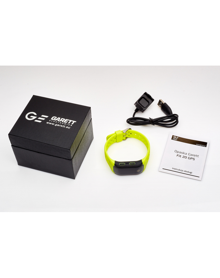 garett electronics OPASKA SPORTOWA SMARTBAND FIT20 GPS ZIELONA główny