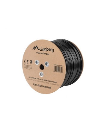 lanberg Kabel FTP Kat.5E CU 305m drut outdoor żelowany