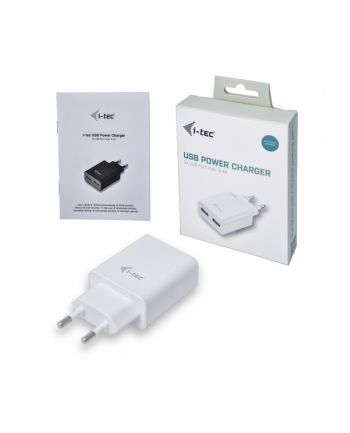 i-tec USB Power Charger 2 port 2.4A biały 2x USB Port DC 5V/max 2.4A