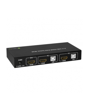 techly 2-portowy przełącznik KVM HDMI/USB 2x1 z audio nr 2