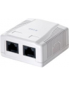 logilink Gniazdo natynkowe Cat.6 UTP 2xRJ45, białe - nr 7