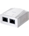 logilink Gniazdo natynkowe Cat.6 UTP 2xRJ45, białe - nr 8