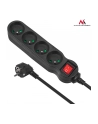 Maclean MCE180 Listwa zasilająca przedłużacz 4 gniazda z wył czarny 1,4m 2300W - nr 5