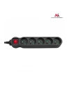 Maclean MCE184 Listwa zasilająca przedłużacz 5 gniazd z wył czarny 3m 2300W - nr 2