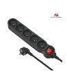 Maclean MCE184 Listwa zasilająca przedłużacz 5 gniazd z wył czarny 3m 2300W - nr 5