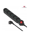 Maclean MCE184 Listwa zasilająca przedłużacz 5 gniazd z wył czarny 3m 2300W - nr 6