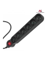 Maclean MCE188 Listwa zasilająca przedłużacz 6 gniazd z wył czarny 5m 2300W - nr 3