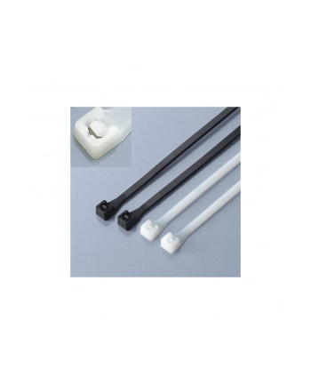 techly Nylonowe opaski zaciskowe 200 x 2.5mm 100szt. czarne