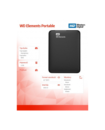 western digital WD Elements 1,5TB  2,5'' WDBU6Y0015BBK-WESN