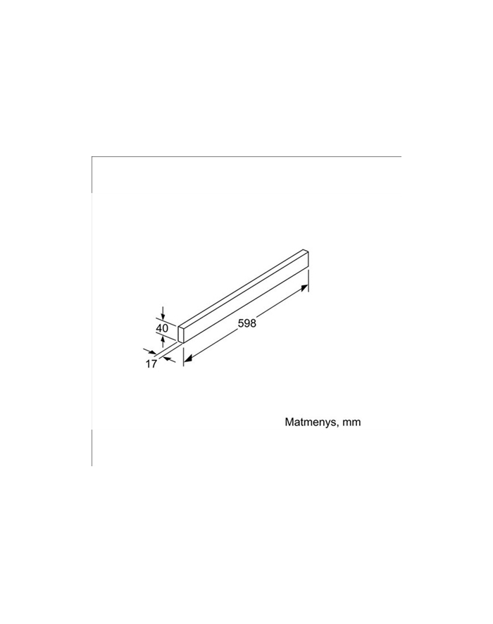 bosch DSZ4655 Listwa stalowa do okapu DFL063W50 i DFL064W50 główny