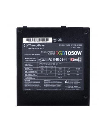 thermaltake Toughpower Grand Riing 1050W Platinum 230V, 8xPEG, 14 cm