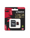 Karta pamięci Kingston microSDXC Canvas React 128GB Class 10 UHS-I U3 + adapter - nr 22